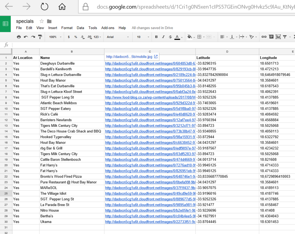 google-sheet-as-api-app-development-cape-town